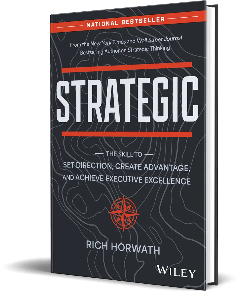 Book cover for 'Strategic: The Skill to Set Direction' by Rich Horwath